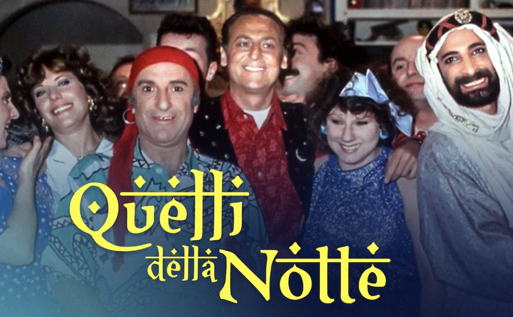 Quelli della notte: l’anarchia comica che cambiò la TV italiana mentre tutti dormivano — foto anni 80 e 90