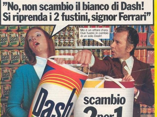 La pubblicità del Fustino Dash: quando "scambio impossibile" diventò leggenda — foto anni 80 e 90