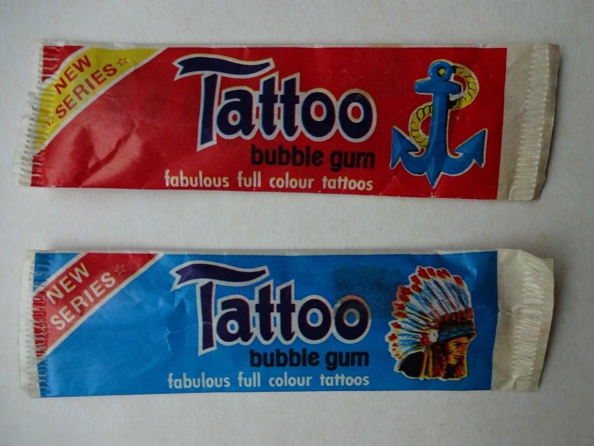 Tatuaggi trasferelli delle bubble gum: eroi sulla pelle per un giorno — foto anni 80 e 90