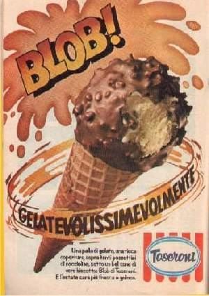 Il cono palla: gelato perfetto tra cialda croccante e palline colorate — foto anni 80 e 90