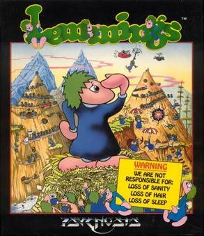 Lemmings: salvare le creaturine dal precipizio — foto anni 80 e 90
