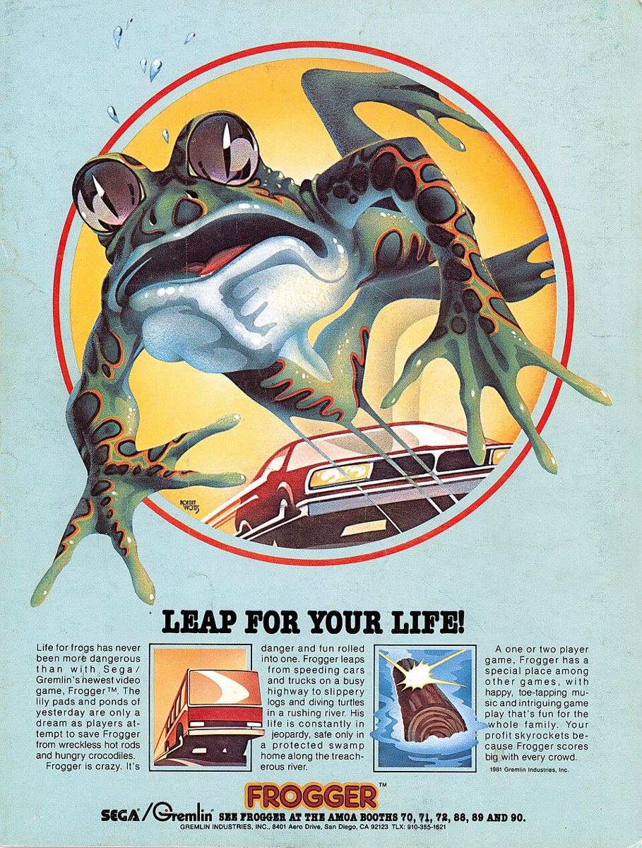 Frogger: la rana che doveva attraversare la strada — foto anni 80 e 90