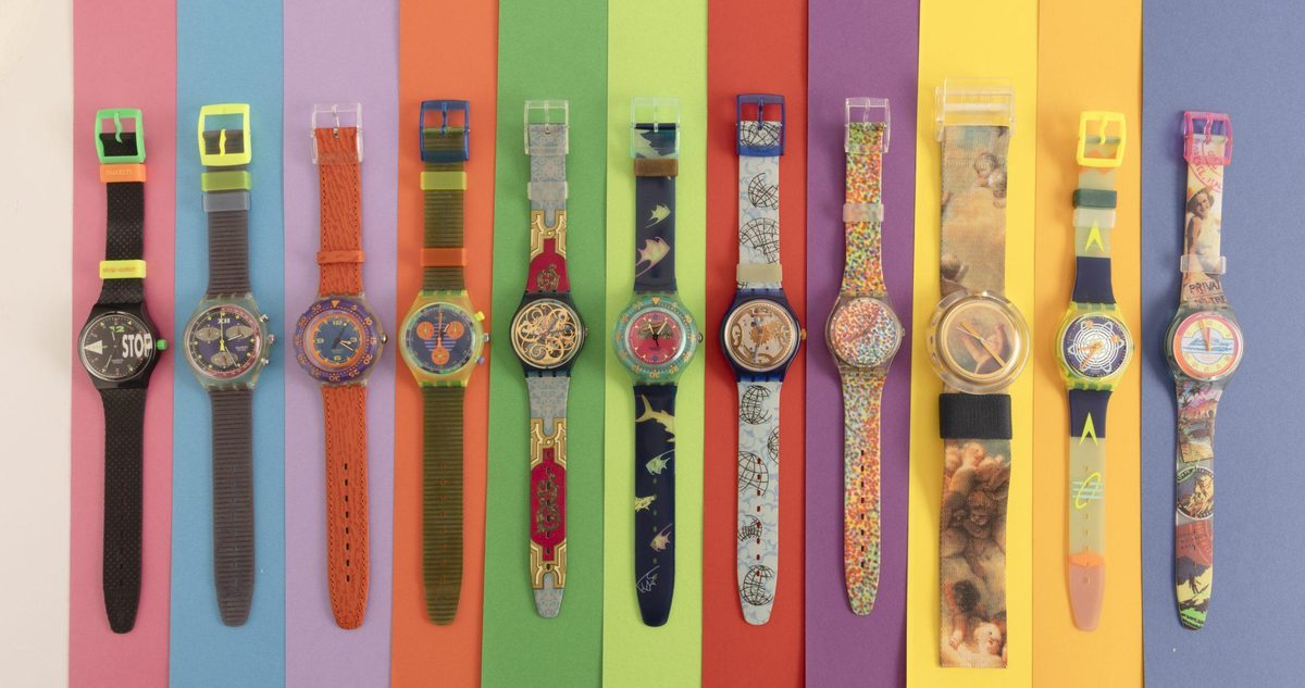 Swatch: gli orologi colorati manifesto di leggerezza e libertà — foto anni 80 e 90